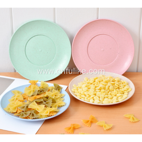4 Pairs Healthy Wheat Straw Plates